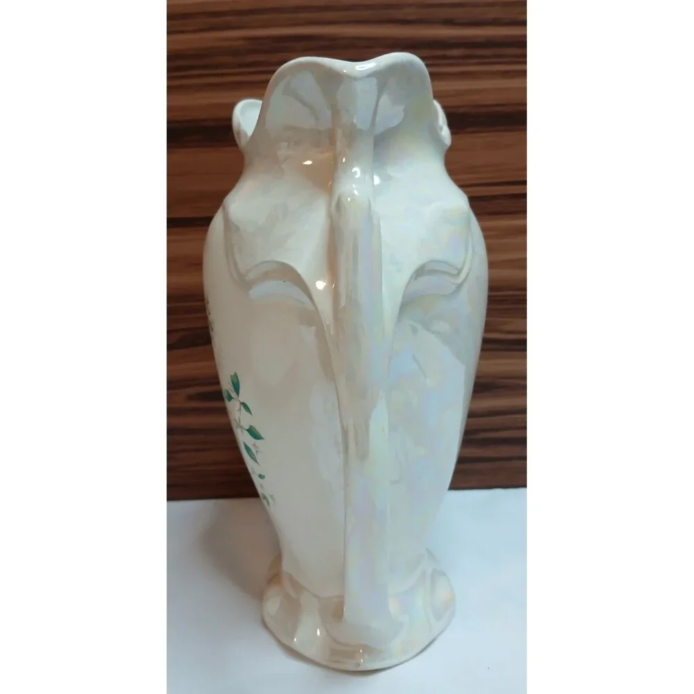 Vintage 1977 One of a Kind Studio Pottery Vase Handmade Hand Painted Signed